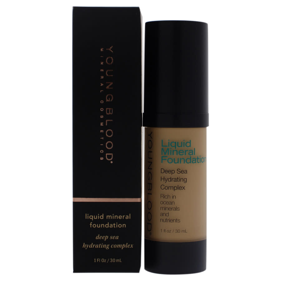 Youngblood Liquid Mineral Foundation - Sand By  For Women - 1 oz Foundation In Sand