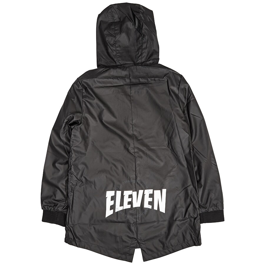 Elevenparis Little Eleven Paris Boys Black Parka Outwear In Black
