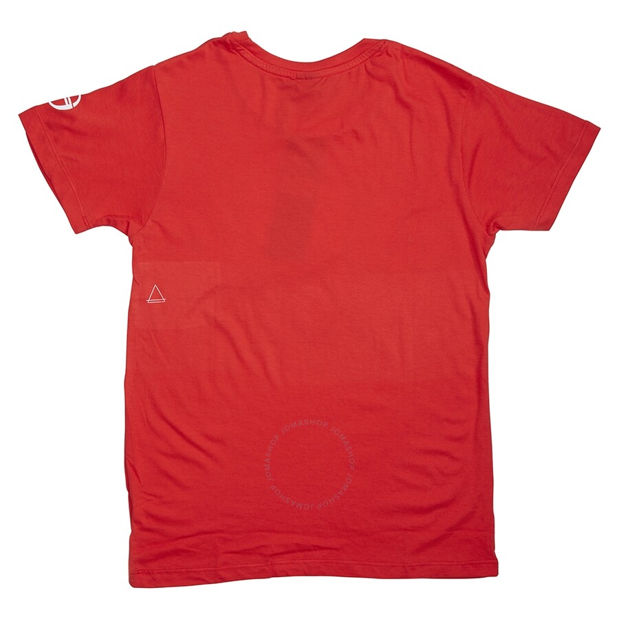 Shop Elevenparis Eleven Paris "sergio Is My Coach" Slogan T-shirt In Red In Light Red