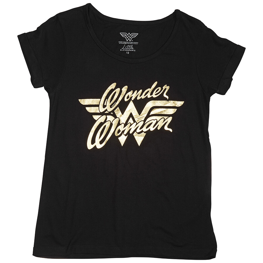 Little Eleven Paris DC Comics Wonder Woman Logo T-Shirt