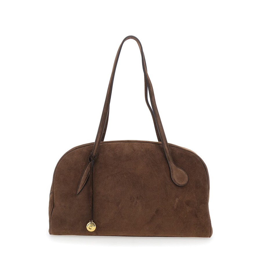 Little Liffner Brown Handbag In Suede In Brown