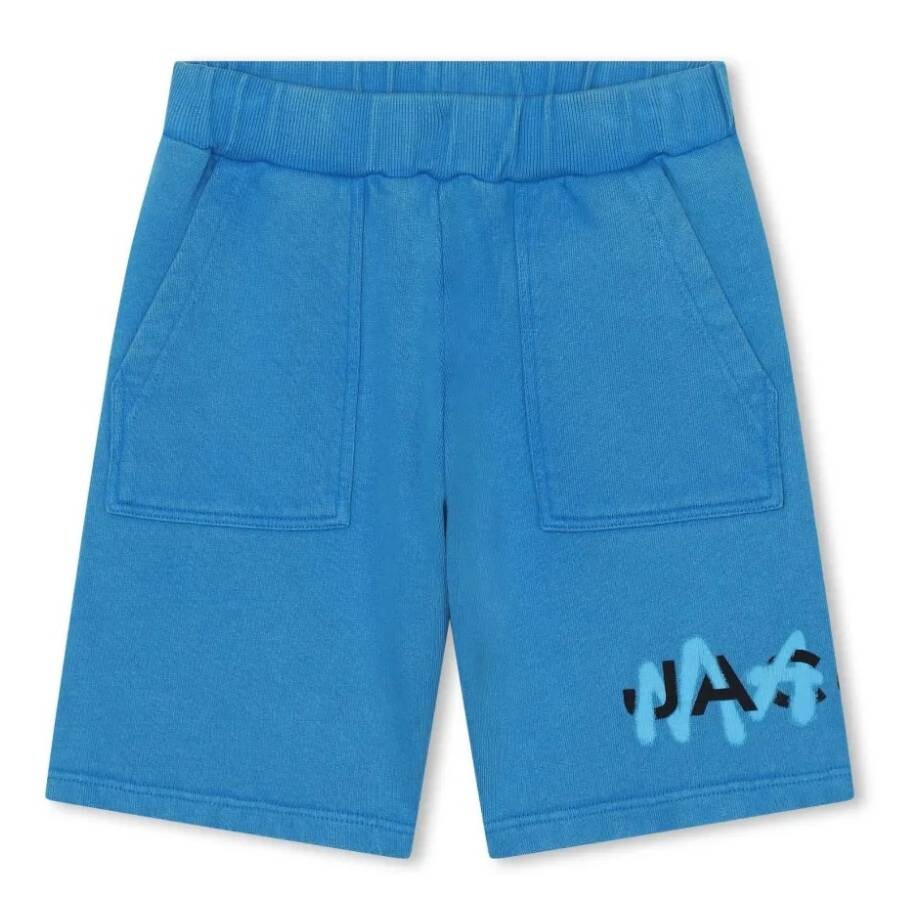 Marc Jacobs Little Boys Logo Bermuda Shorts In Blue