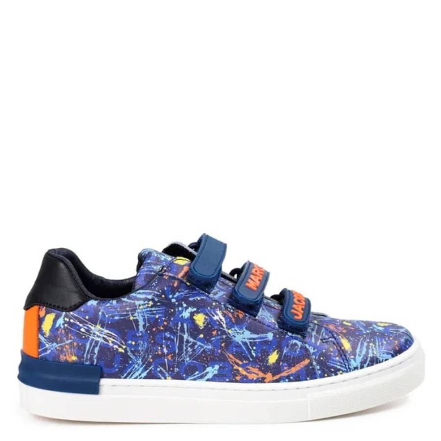 Marc Jacobs Little Boys Paint Splatter Velcro Sneakers In Blue