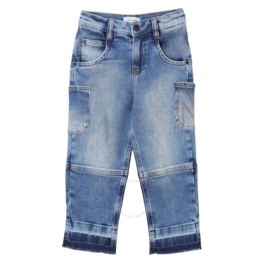 Marc Jacobs Pants Little  Kids Color Denim In Blue