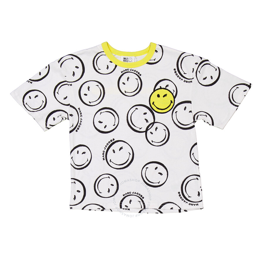 Marc Jacobs White T-shirt For Kids With Logo In White