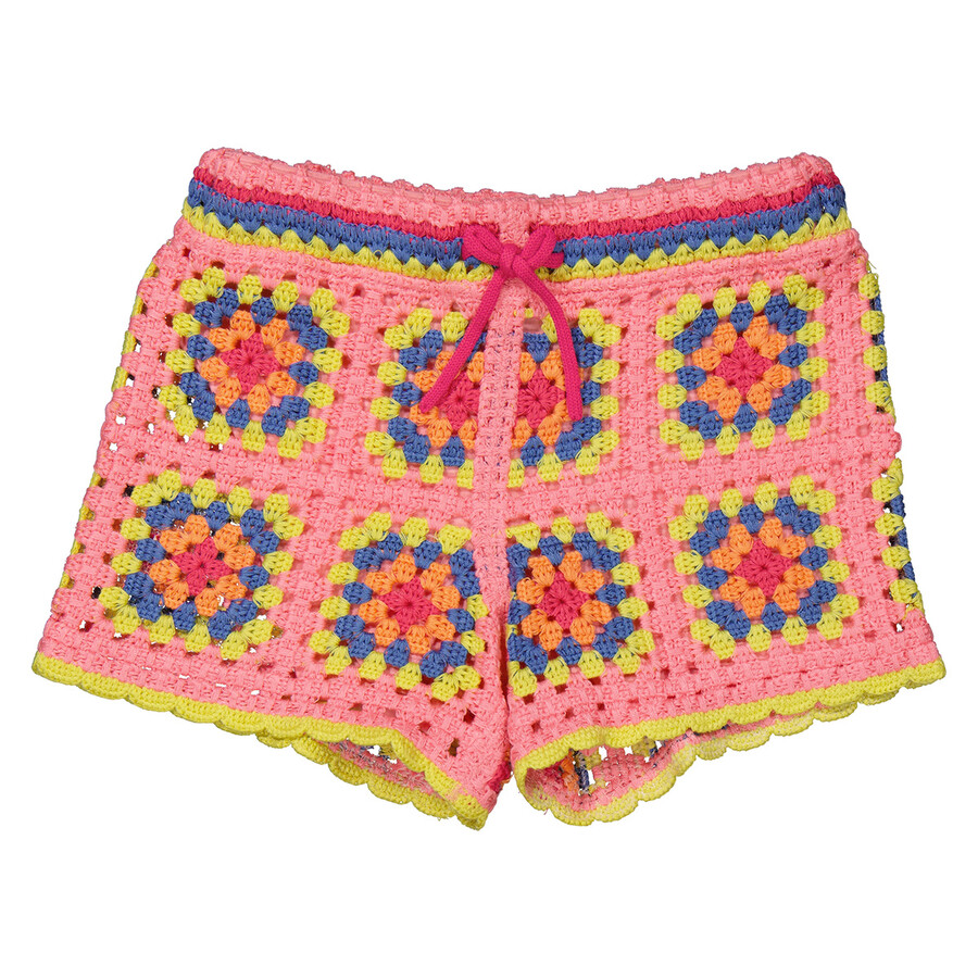 Little Marc Jacobs Girls Apricot Crochet Knit Shorts, Size 10 W14321