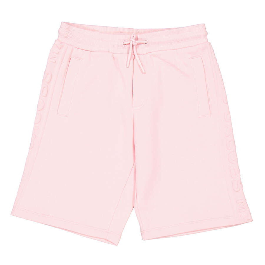 Girls Embossed Logo Drawstring Cotton Shorts