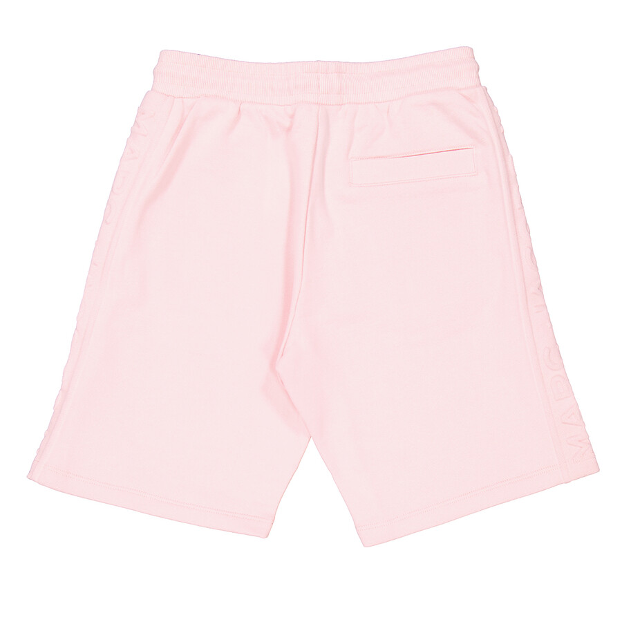 Marc Jacobs Little  Girls Embossed Logo Drawstring Cotton Shorts In Pink
