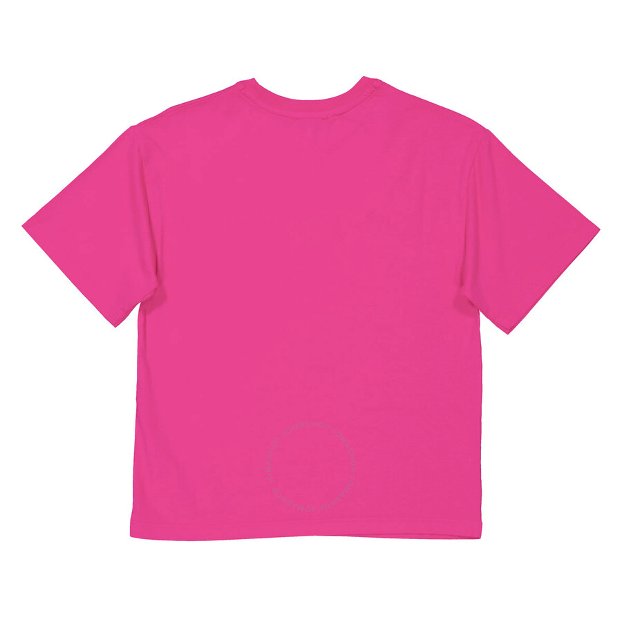 Marc Jacobs Little Girls Logo Embroidery Cotton T-shirt In Beige