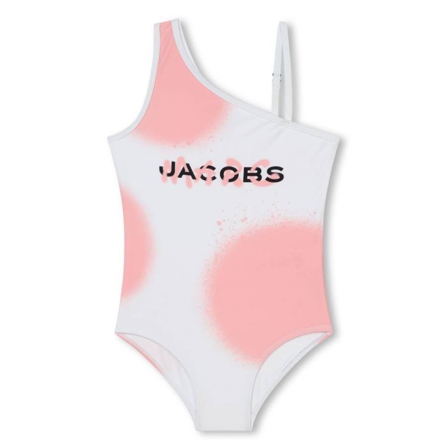 Girls Logo Print 1-Piece Swimsuit