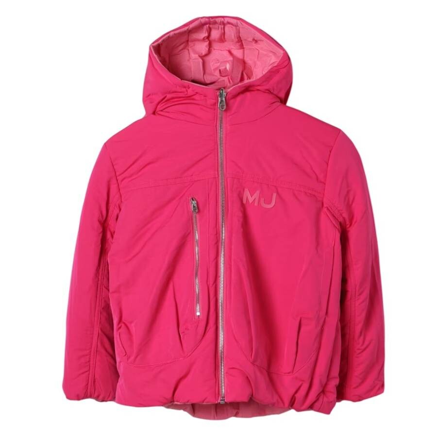 Marc Jacobs Little Girls Reversible Logo Puffer Jacket