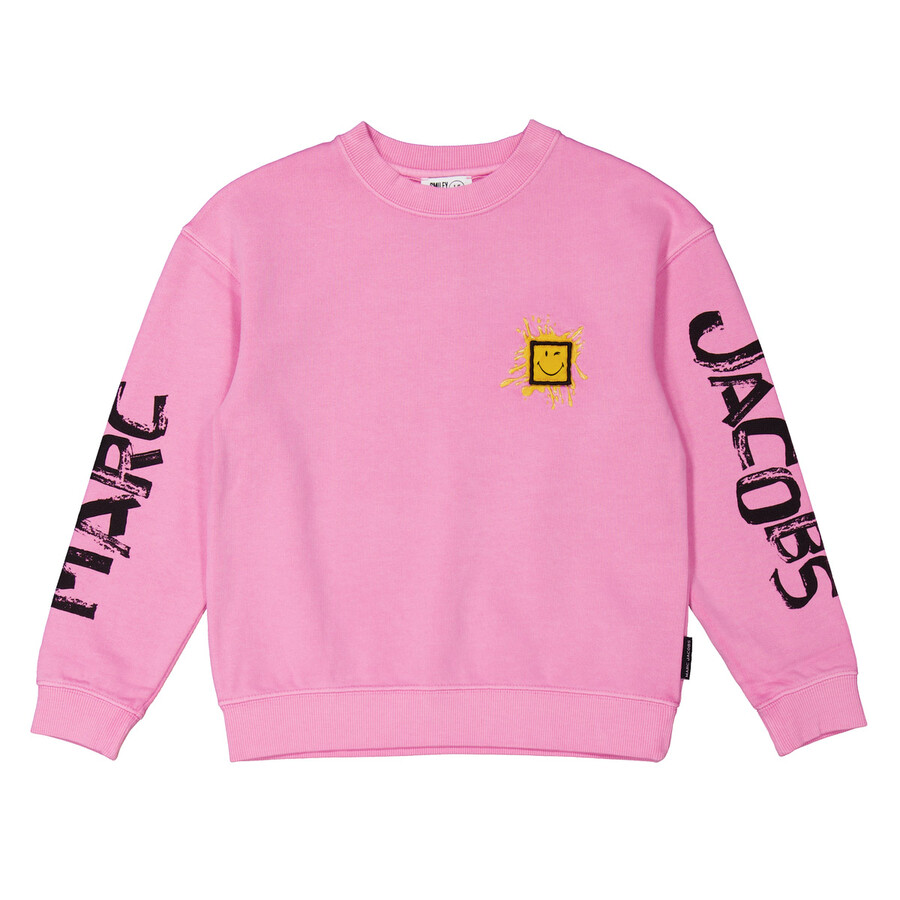 Marc Jacobs Little  Girls Smiley Logo Stamped Sweatshirt