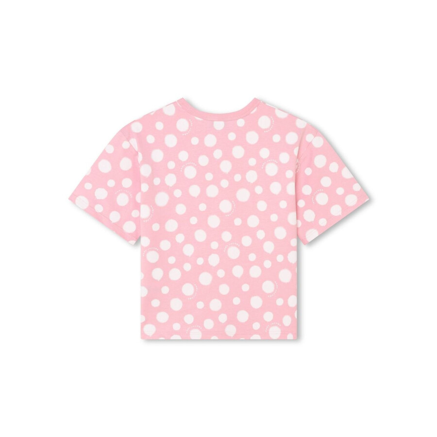 Marc Jacobs Little  Graffiti Dots Cotton T-shirt In Pink