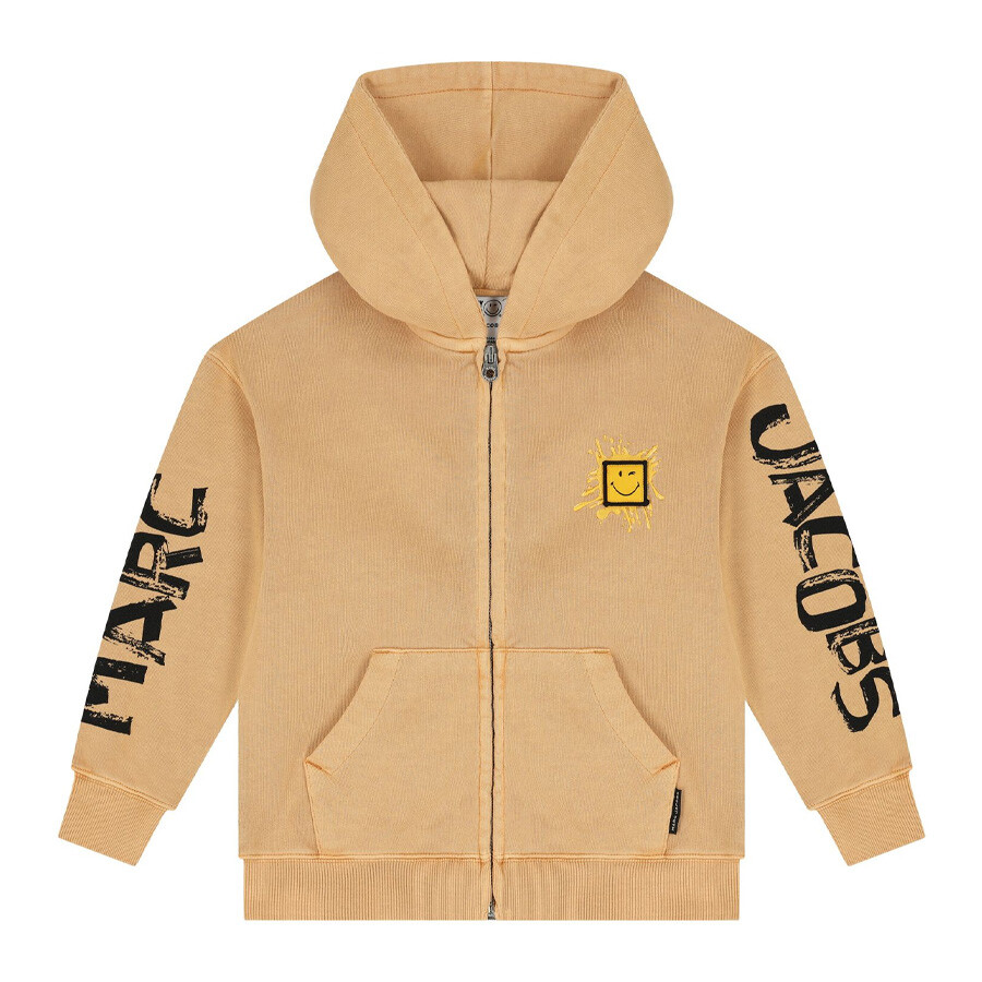 Kids Grafitti Smiley Zip Up Hoodie, Size 8
