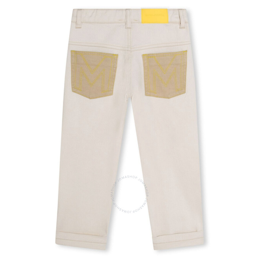 Marc Jacobs Pants Little Kids Color Beige In White