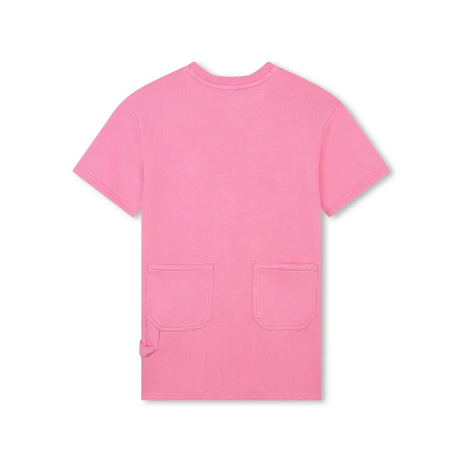 Marc Jacobs Little  Kids Logo Print Jersey T-shirt Dress In Pink