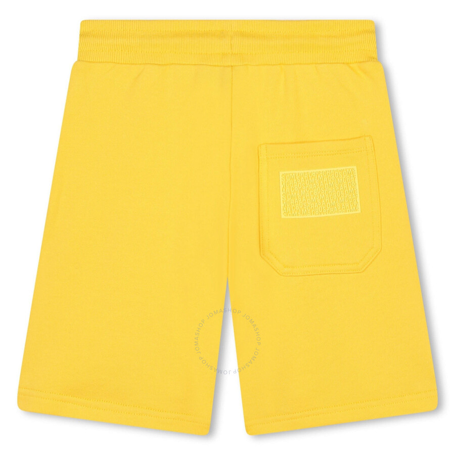Marc Jacobs Logo-appliquéd Bermuda Shorts In Yellow/gold Tone