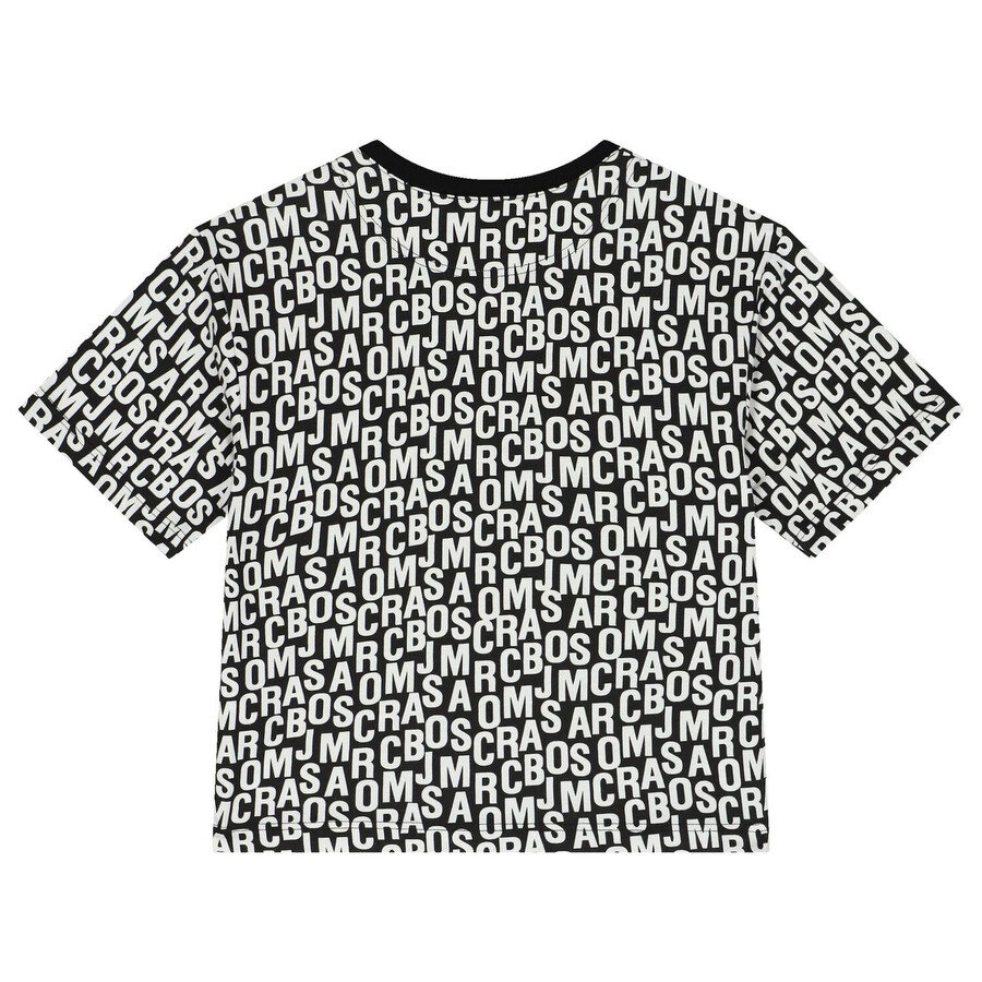 Marc Jacobs Little  Kids Monogram Logo Cotton T-shirt In Multi