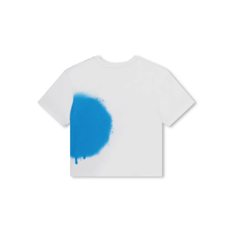 Marc Jacobs Little  Kids Spray Paint Print Logo T-shirt In White