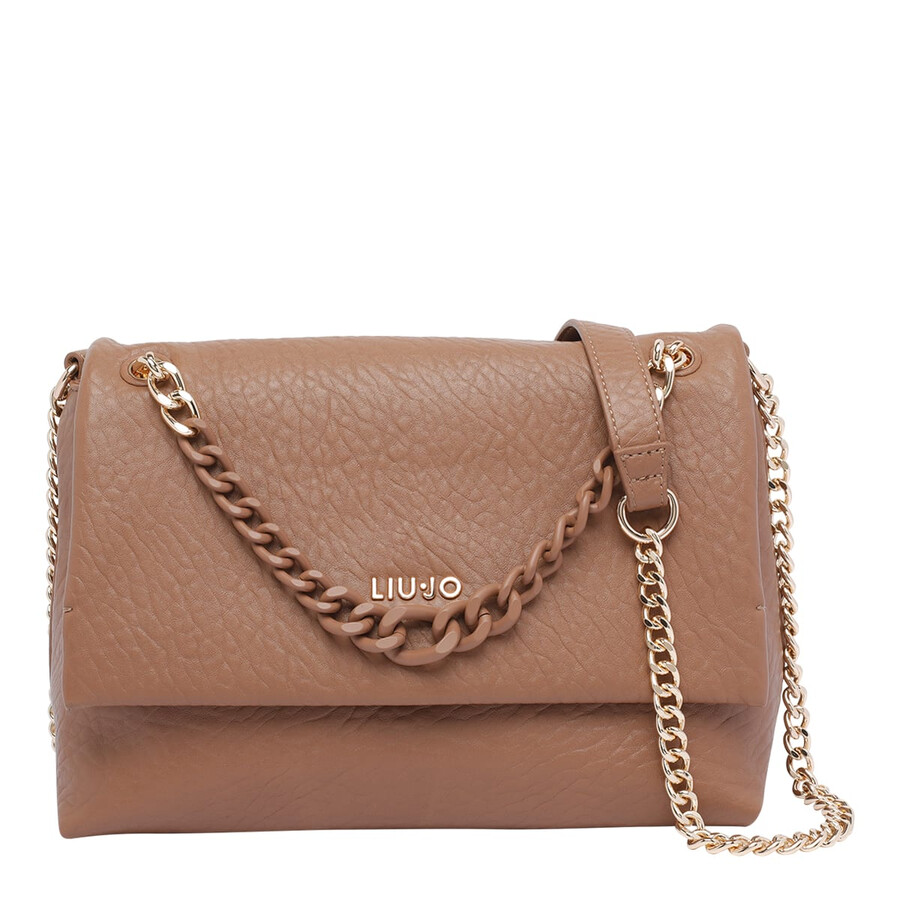 Liu •jo Crossbody Bag With Chain And Flap In Brown