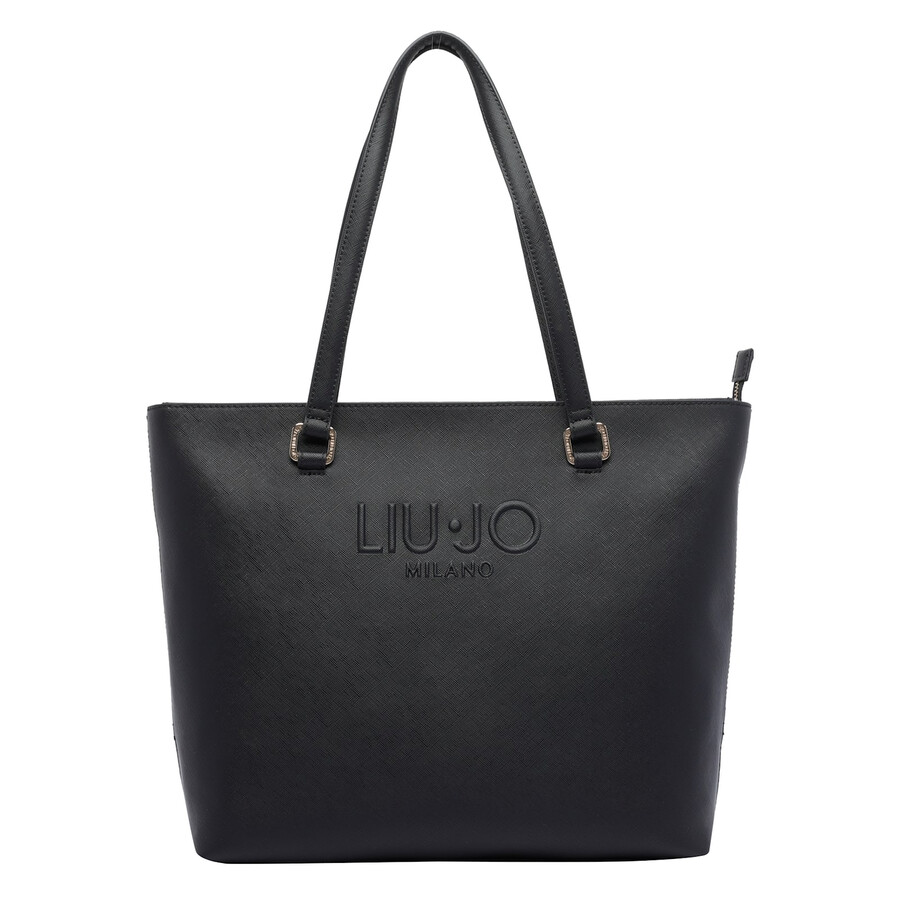 Liu •jo Liu-jo Logo Handbag In Black