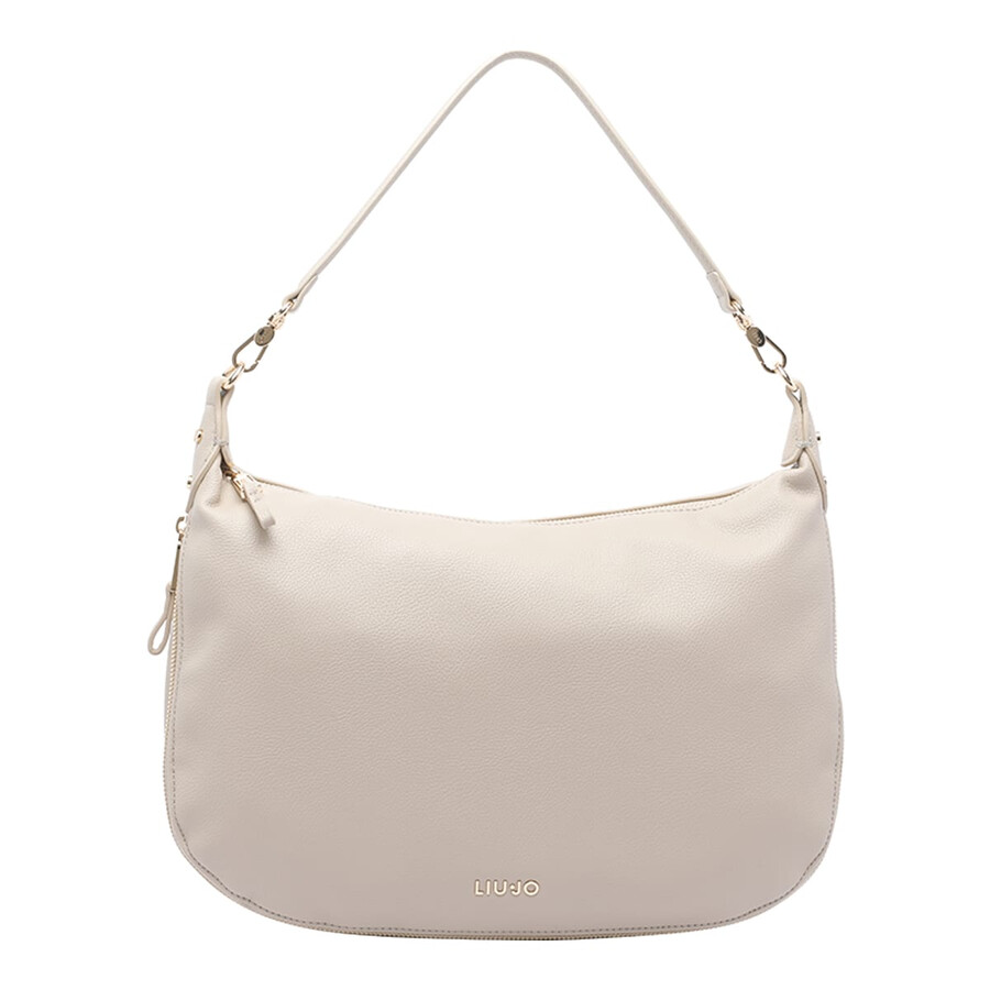 Liu •jo Liu-jo Logo Hobo Bag In White
