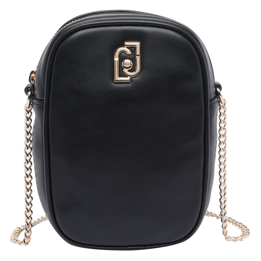 Liu •jo Liu-jo Logo Phone Case In Black