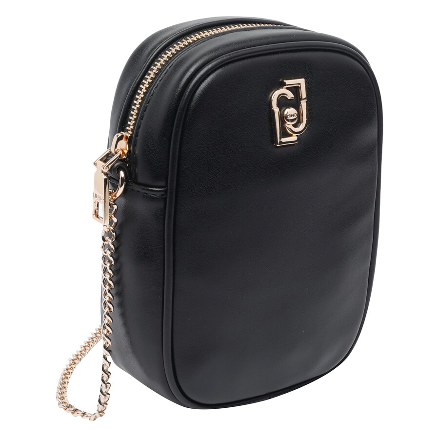 Liu •jo Liu-jo Logo Phone Case In Black