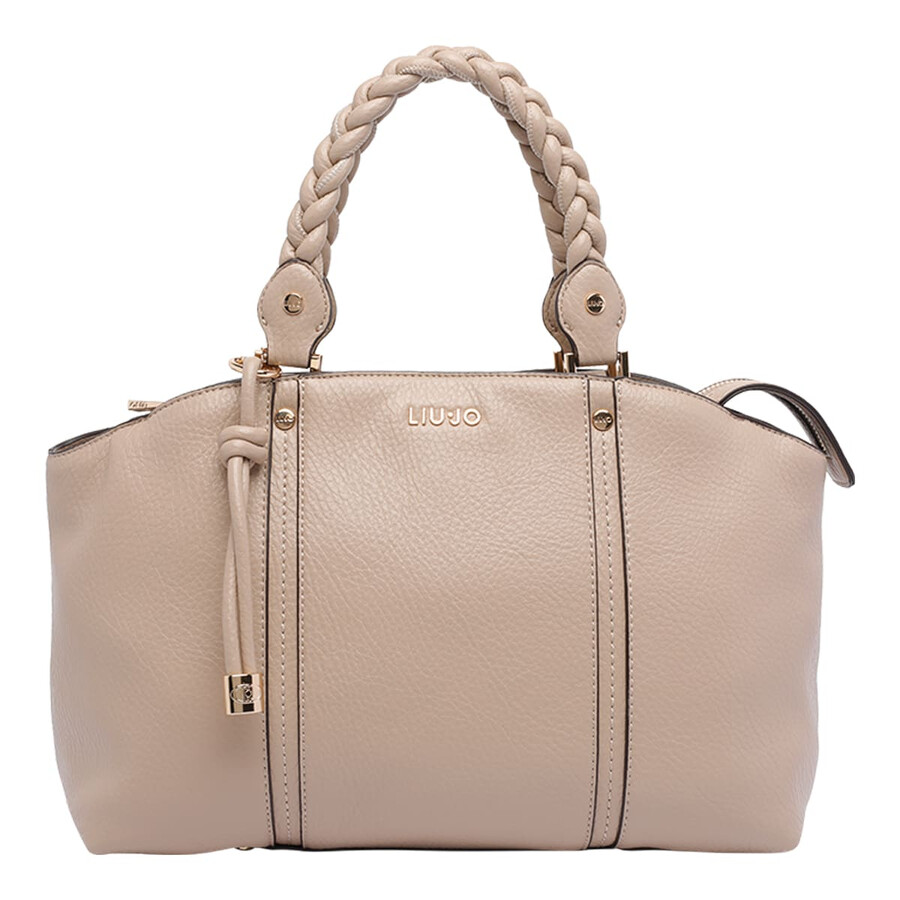 Liu •jo Liu-jo Logo Satchel Bag In Sand
