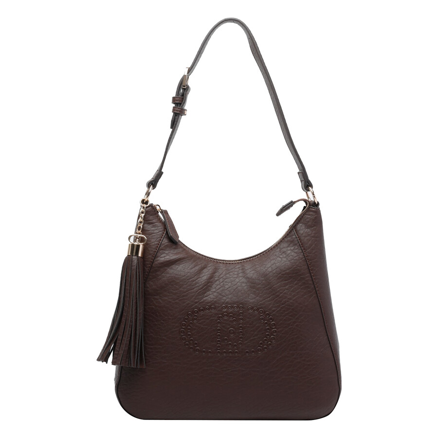 Liu •jo Liu-jo Logo Shoulder Bag In Brown