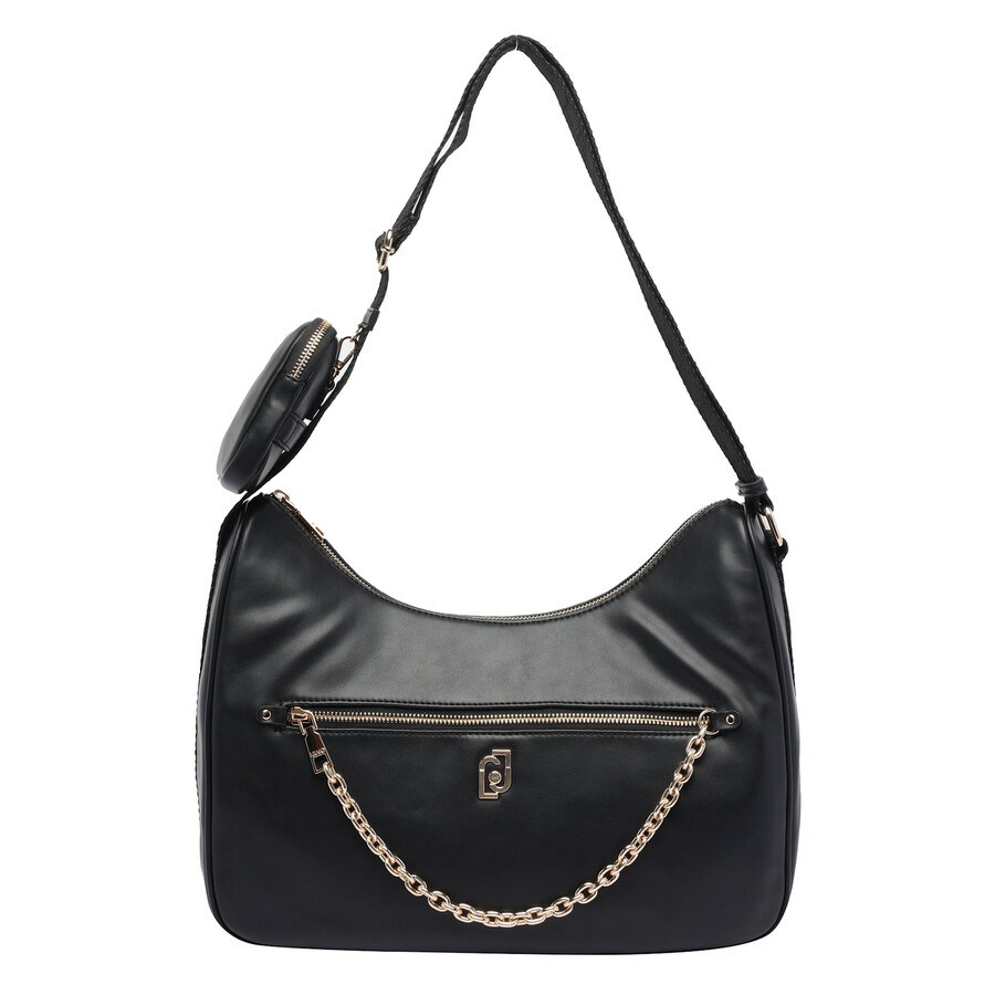 Liu •jo Liu Jo Medium With Coin Purse Shoulder Bag In Black