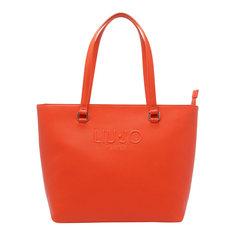 Liu •jo Liu-jo Logo Tote Bag In Orange