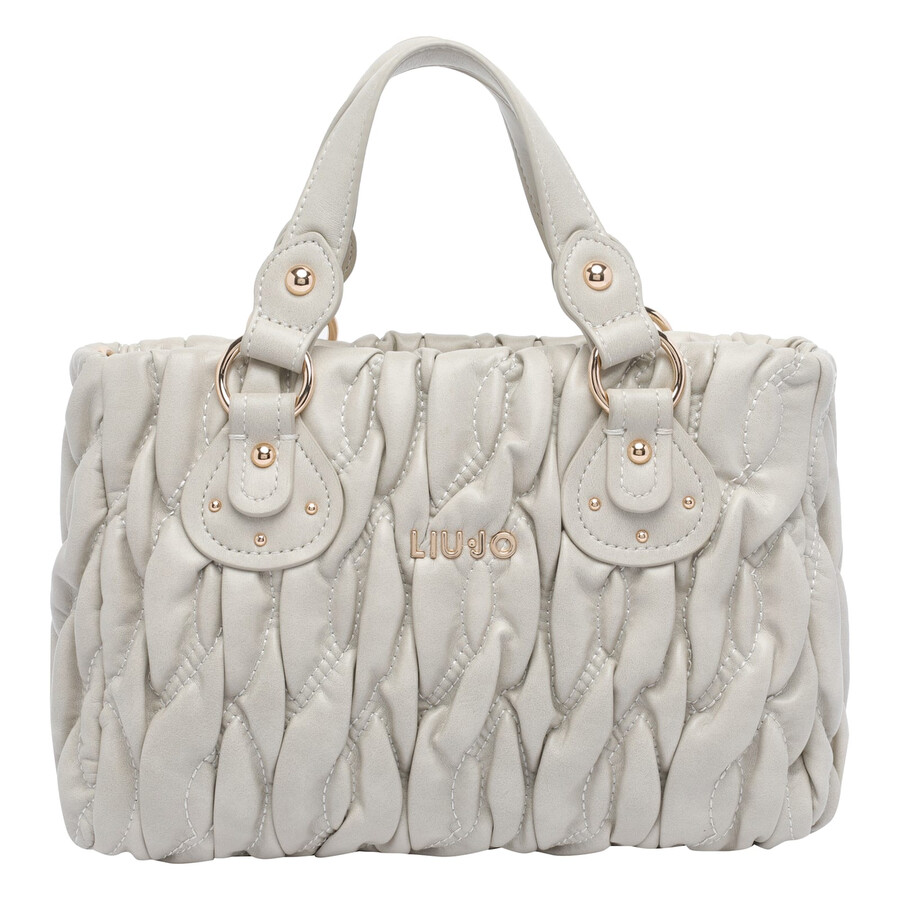 Liu •jo Liu-jo Matelasse Logo Tote Bag In White