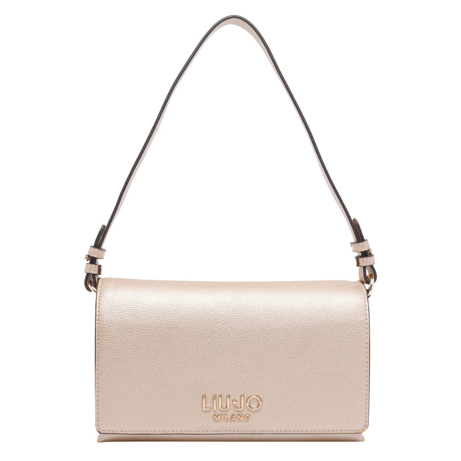 Liu •jo Small Rectangular Crossbody Bag With Adjustable Strap In Gold