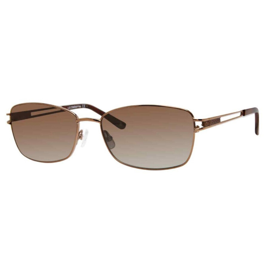 Liz Claiborne Brown Gradient Rectangular Ladies Sunglasses L 583/s 009q/ha 56