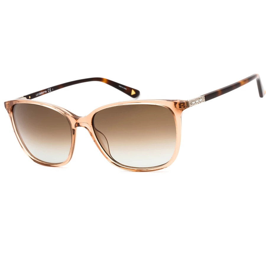 Liz Claiborne Brown Gradient Square Ladies Sunglasses L 582/s 0sd9/ha 58 In Neutral