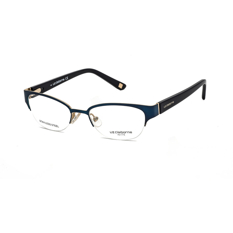 Liz Claiborne Ladies Blue Oval Eyeglass Frames L4300DA40047