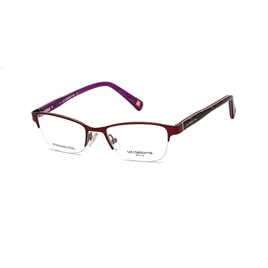 Liz Claiborne Ladies Purple Oval Eyeglass Frames L44700T70046