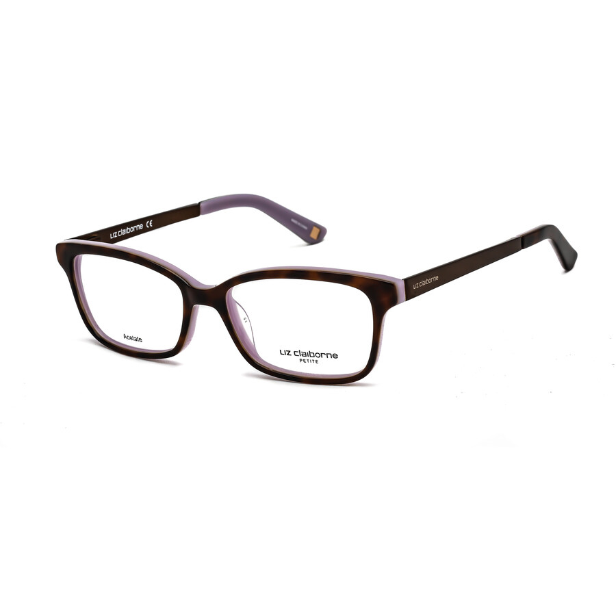 Liz Claiborne Ladies Tortoise Rectangular Eyeglass Frames L4410MMH0049