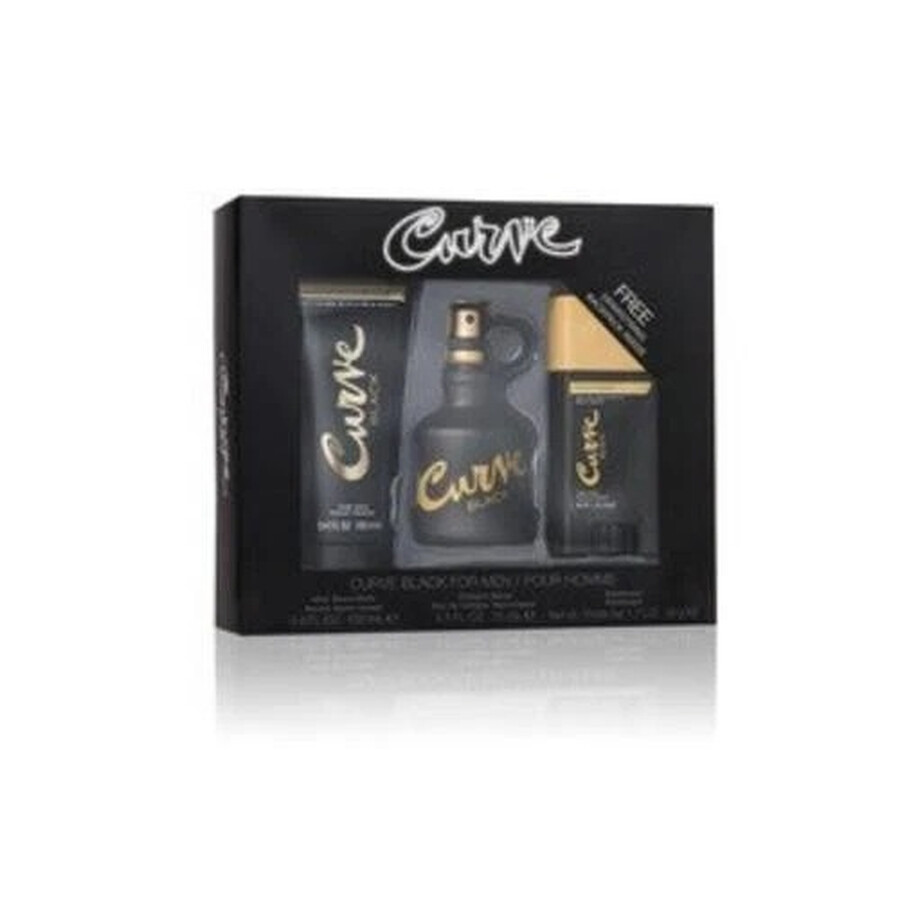 Liz Claiborne Men's Curve Black Gift Set Fragrances 719346297141