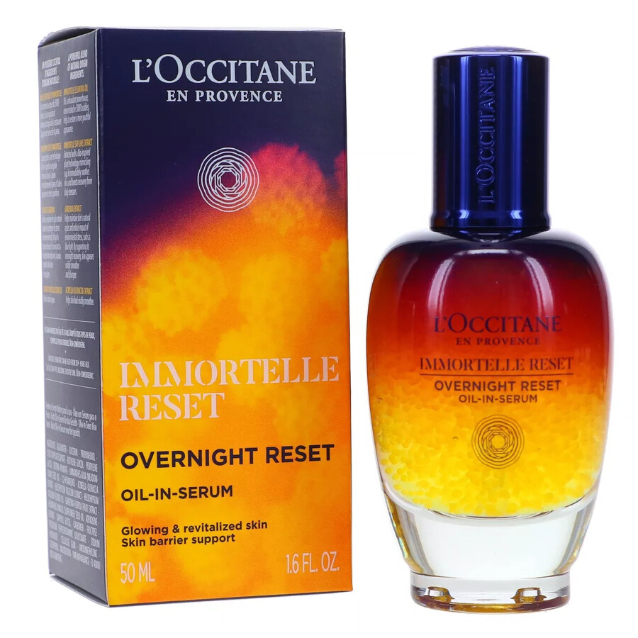 L'occitane Immortelle Reset Overnight Oil-in Serum 1.6 oz Skin Care 3253581768464 In Multi