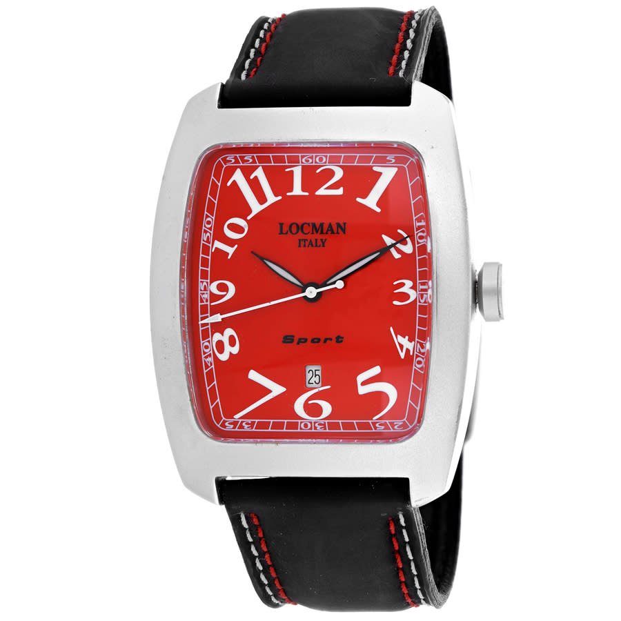 Locman Classic Quartz Red Dial Men display picture 1