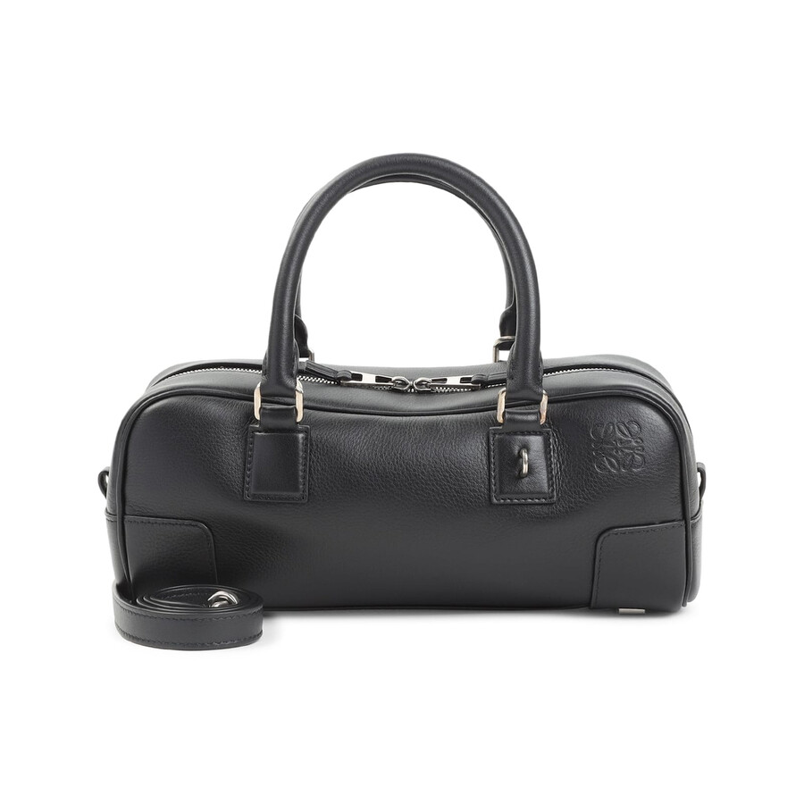 Loewe Amazona 23 Cropped Bag In Calfskin Nappa In Black