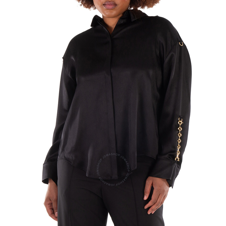 Loewe Classic Collar Long Sleeve-Silk Shirt, Brand Size 38
