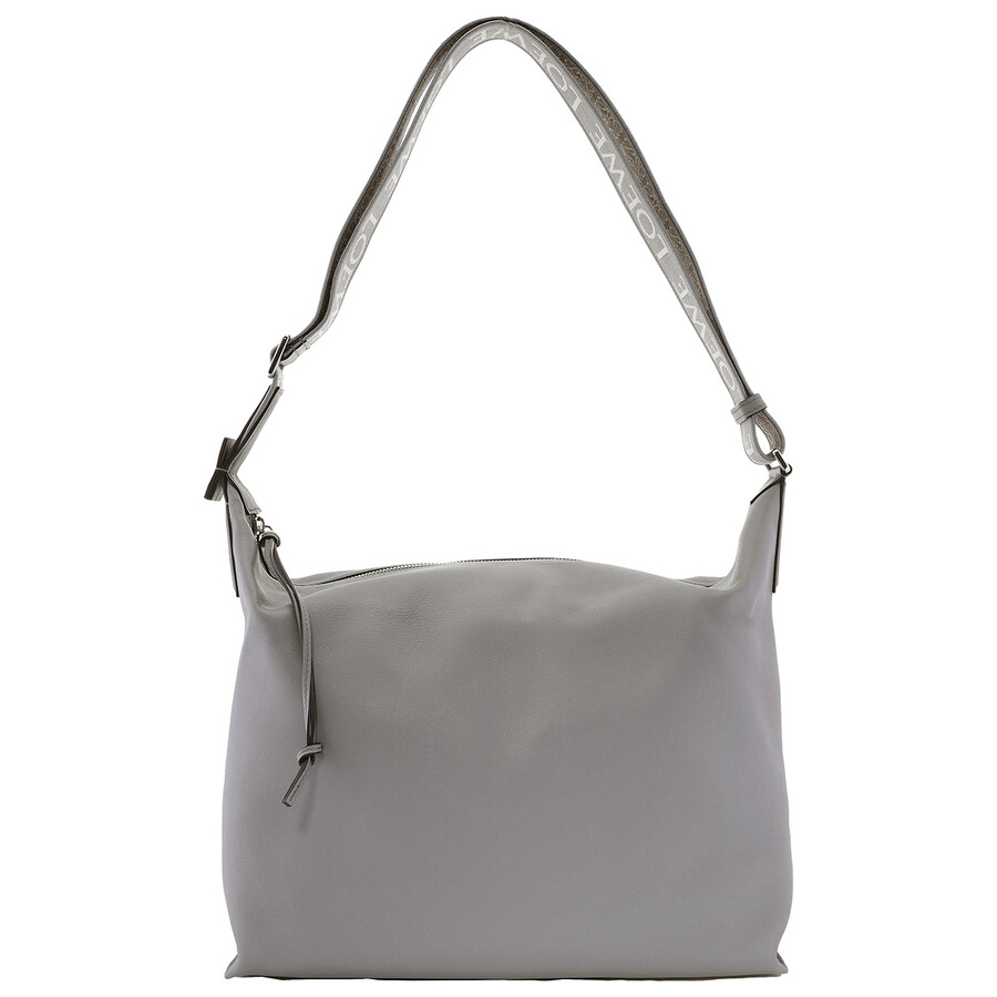 Loewe Cubi Calfskin Crossbody Bag - Asphalt Grey