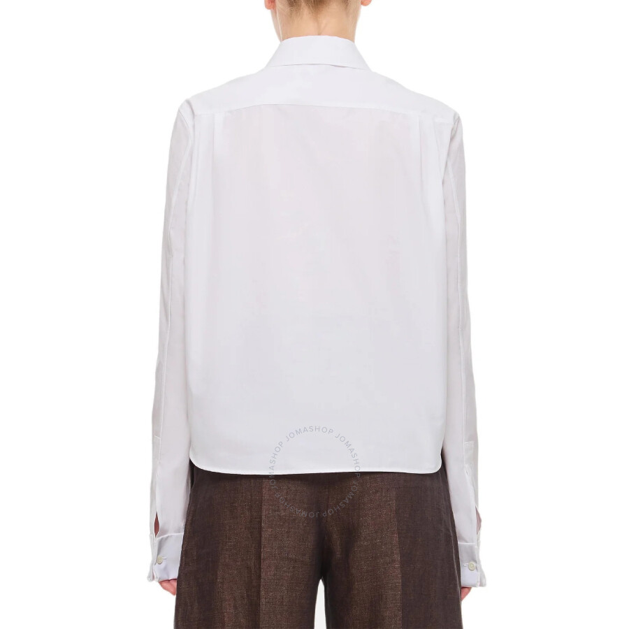 Loewe Front Button Pleated Cotton Shirt