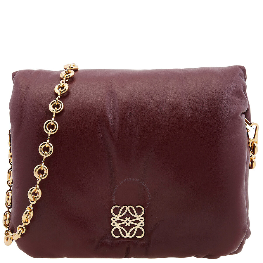Loewe Goya Chained Leather Shoulder Bag