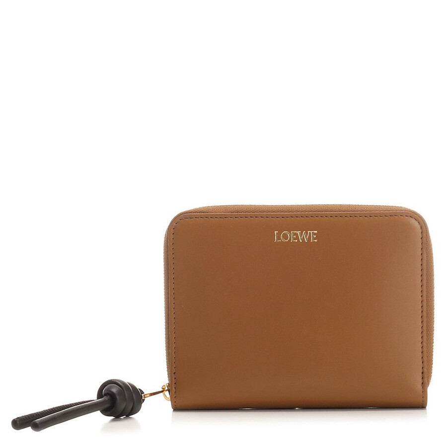 【国内発送】Knot compact zip around wallet Loewe Knot Compact Zip Around Wallet - Brown CEM1CWZX013987