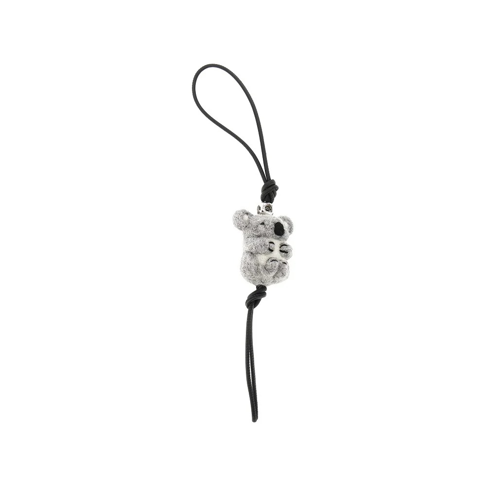 Loewe Koala Charm In Felt and Calfskin CA36232X33.1157