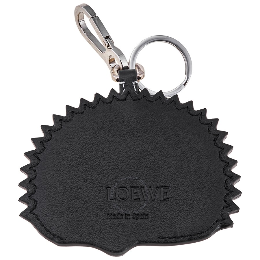 Loewe Ladies Brown Hedgehog Leather Charm Keychain Loewe Handbags